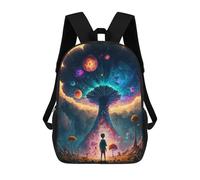sinyumoney Magical Forest Portal Zaino Scolastico Stampato in 3D, Borse Scolastiche Per Ragazzi E Ragazze, Zaino Per Laptop Per Bambini/studenti/adulti 17inch