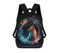 sinyumoney Magical Fox Bubble Zaini Per Bambini Zaino Scolastico Borsa Scolastica Stampata in 3D Borsa Scolastica Per Ragazzi Studenti Delle Scuole Elementari E Medie 17inch
