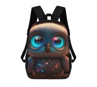 sinyumoney Magical Glowing Owl Zaini Per Bambini Zaino Scolastico Zaino Stampato in 3D Per Bambini Zaini Da Viaggio Borse Per Libri Borsa Scolastica Per Bambini 17inch