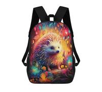 sinyumoney Magical Hedgehog Forest Zaino Per Bambini, Borsa Scolastica Di Grande Capacità, Zaino Per Studenti, Zaino Per Ragazzi, Ragazze, Adulti, Adolescenti 17inch