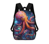 sinyumoney Magical Octopus Artwork Zaini Per Bambini, Zaini Scolastici Personalizzati 3D Per Ragazzi E Ragazze, Zaini Scolastici Grandi, Zaini Casual Da Giorno 17inch
