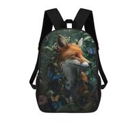 sinyumoney Magical Whimsical Fox Zaino Scolastico Per Bambini Da 17 Pollici, Zaino Casual Da Viaggio Per Ragazzi E Ragazze, Zaino Da Giorno Di Grande Capacità 17inch