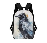 sinyumoney Magpie Beauty Black Ink Zaino Per La Scuola Stampato in 3D Borsa Scolastica Per Ragazzi E Ragazze Zaino Per Bambini Zaino Da Viaggio 17inch