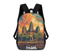 sinyumoney Majestic Angkor Zaino Per La Scuola Stampato in 3D Borsa Scolastica Per Ragazzi E Ragazze Zaino Per Bambini Zaino Da Viaggio 17inch