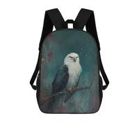 sinyumoney Majestic Bald Eagle Zaino Per Bambini Stampato in 3D Zaino Scolastico Per Bambini Ad Alta Capacità Zaini Da Viaggio Borse Per Libri Zaino Scolastico Per Bambini 17inch