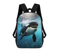 sinyumoney Majestic Orca Whale Killer Zaino Per Bambini, Borsa Scolastica Per Ragazzi E Adolescenti, Regalo, Zaino Da Viaggio, Zaino Scolastico, Borsa Per Libri 17inch