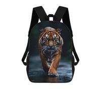sinyumoney Majestic Tiger Walking Forward Zaino Scolastico Leggero Per Studenti Universitari, Aeroporto, Ragazze, Ragazzi E Adolescenti 17inch