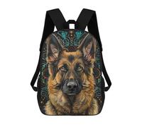 sinyumoney Mandala German Shepherd Zaino Per Ragazzi, Studenti Adolescenti, Zainetti Per Ragazze, Borse Per Bambini, Scuola Elementare, Scuola Media, Borsa Per Libri 17inch