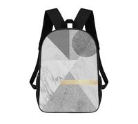 sinyumoney Marble And Gold Art 8 Zaini Per Bambini Zaino Scolastico Borsa Scolastica Stampata in 3D Borsa Scolastica Per Ragazzi Studenti Delle Scuole Elementari E Medie 17inch