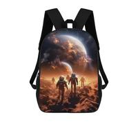 sinyumoney Mars Space Explorers Zaino Per Bambini Stampato in 3D Zaino Scolastico Per Bambini Zaini Da Viaggio Per Bambini Borse Per Libri Ad Alta Capacità Zaino Per Bambini Zainetto 17inch
