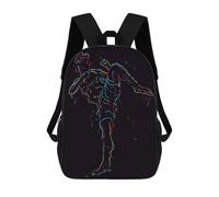sinyumoney Martial Art Pop Art Zaini Stampati in 3D, Borsa Scolastica Casual Per Bambini, Borsa Scolastica Alla Moda Per Ragazzi, Studenti Delle Scuole Medie 17inch