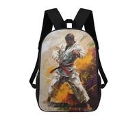 sinyumoney Martial Arts Excellence Zaino Scolastico Alla Moda Per Studenti, Adatto A Ragazzi E Ragazze, Ideale Per Viaggi All'aperto E Attività Ricreative. 17inch