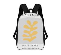 sinyumoney Matisse Berggruen Cie Zaini Per Bambini, Borsa Scolastica Stampata in 3D, Zaino Per Bambini, Zaini Da Viaggio, Borse Per Bambini, Borse Per Libri, Borsa Scolastica Per Bambini 17inch