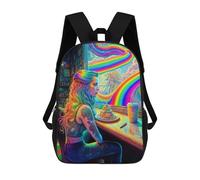 sinyumoney Melody of Heart - Zaino scolastico con stampa 3D, per ragazzi e ragazze, per computer portatile, per bambini, studenti, adulti, Highgaze, 17"
