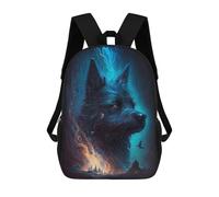 sinyumoney Miniature Schnauzer Dog Zaino Per La Scuola Stampato in 3D Borsa Scolastica Per Ragazzi E Ragazze Zaino Per Bambini Zaino Da Viaggio 17inch