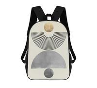 sinyumoney Modern Collage B Zaino Scolastico Per Bambini Stampato in 3D, Zaini Da Viaggio Ad Alta Capacità, Borse Per Libri, Zaini Scolastici Per Bambini 17inch