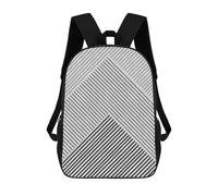 sinyumoney Modern Geometries III Zaino, Zaino Per Bambini, Borsa Scolastica Per Studenti, Zaino Per Libri, Borsa Scolastica Stampata in 3D Per Ragazzi E Ragazze 17inch