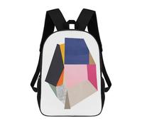 sinyumoney Modern Geometry 12 Zaino Per Bambini, Borsa Scolastica Per Ragazzi E Adolescenti, Regalo, Zaino Da Viaggio, Zaino Scolastico, Borsa Per Libri 17inch