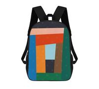 sinyumoney Modern Geometry 6 Zaino Per Bambini, Borsa Scolastica Per Ragazzi E Adolescenti, Regalo, Zaino Da Viaggio, Zaino Scolastico, Borsa Per Libri 17inch