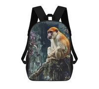 sinyumoney Monkey in The Jungle Zaini, Zaino Per Bambini, Borsa Scolastica Per Studenti, Zaini Da Viaggio Stampati in 3D, Zaino Accessorio Moda, Zaini Impermeabili Per Bambini 17inch