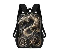 sinyumoney Monster Cthulhu Art Deco Zaini Da 17 Pollici Per Bambini, Zaini Scuola Stampati 3D Per Studenti Primari E Secondari, Per Ragazzi E Ragazze., Modello-22, 17"