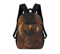 sinyumoney Moses And The Commandments Zaino Per Bambini Borsa Scolastica Per Ragazzi Cartone Animato Stampa 3D Borsa Scolastica Per Studenti Zaino Per Laptop Per Ragazzi E Ragazze 17inch