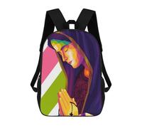 sinyumoney Mother Maria Artwork Zaino, Borsa Scolastica Stampata in 3D, Borsa Per Il Pranzo Scolastico, Zaino Da Viaggio, Zaino Per Amici, Zaino Scolastico Per Ragazze E Ragazzi 17inch