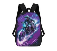 sinyumoney Motorcycle Riding in Space Zaino Scolastico Leggero Per Aeroporto E Università Per Ragazzi/ragazze/adolescenti 17inch