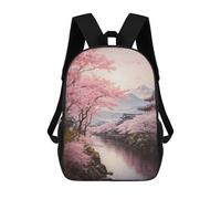 sinyumoney Mount Fuji in Bloom Zaino Per La Scuola Stampato in 3D Borsa Scolastica Per Ragazzi E Ragazze Zaino Per Bambini Zaino Da Viaggio 17inch