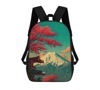 sinyumoney Mount Fuji with Cherry Blossoms Zaini Stampati in 3D, Borsa Scolastica Casual Per Bambini, Borsa Scolastica Alla Moda Per Ragazzi, Studenti Delle Scuole Medie 17inch