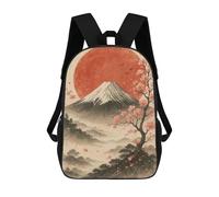 sinyumoney Mount Fuji with Cherry Blossoms Zaino Per Bambini Zaino Scolastico Borsa Scolastica Borsa Scolastica Alla Moda Stampata in 3D Per Ragazzi Studenti Delle Scuole Elementari E Medie 17inch