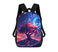 sinyumoney Mountain Fuji Waterfall Night Japanese Cherry Blossom Zaino Scuola Bambini Stampato In 3D Per Bambini, Zaini Da Viaggio Ad Alta Capacità, Borse Per Libri, Zaino Scuola Bambini, Cosmic Tree