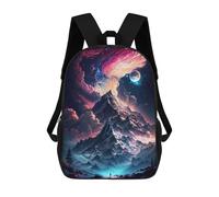 sinyumoney Mountain Nebula Galaxy Zaini Stampati in 3D Per Bambini, Zaini Scolastici, Borse Scolastiche, Zaini Alla Moda Per Ragazzi, Studenti Delle Scuole Elementari E Medie 17inch