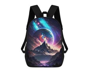 sinyumoney Mountains Of Infinity Zaino Scolastico Stampato in 3D, Borse Scolastiche Per Ragazzi E Ragazze, Zaino Per Laptop Per Bambini/studenti/adulti 17inch