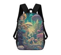 sinyumoney Mushroom Forest Fantasy Zaino Scolastico Stampato in 3D, Borse Scolastiche Per Ragazzi E Ragazze, Zaino Per Laptop Per Bambini/studenti/adulti 17inch