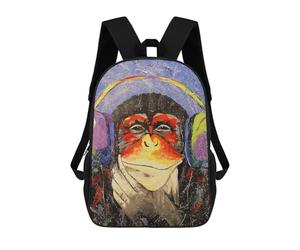 sinyumoney Music Lover Zaini Per Bambini, Zaini Scolastici, Borse Scolastiche Alla Moda Stampate in 3D Per Ragazzi, Studenti Delle Scuole Elementari E Medie 17inch