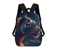 sinyumoney Mystic Tiger Moon Zaino Scolastico Stampato in 3D, Borse Scolastiche Per Ragazzi E Ragazze, Zaino Per Laptop Per Bambini/studenti/adulti 17inch
