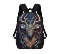 sinyumoney Mystical Cosmic Deer Zaino Scolastico Alla Moda Per Studenti, Adatto A Ragazzi E Ragazze, Ideale Per Viaggi All'aperto E Attività Ricreative. 17inch
