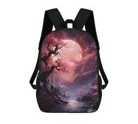 sinyumoney Mystical Moonlit Forest Zaino Per Bambini, Borsa Scolastica Di Grande Capacità, Zaino Per Studenti, Zaino Per Ragazzi, Ragazze, Adulti, Adolescenti 17inch