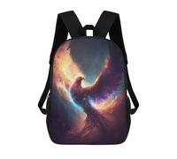 sinyumoney Mystical PhoenixZaino Scolastico Per Bambini, Zaini Stampati in 3D, Zaini Alla Moda Per La Scuola Elementare E Media Per Ragazzi. 17inch