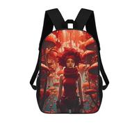 sinyumoney Mystical Red Mushroom Forest Zaino Scolastico Stampato in 3D, Borse Scolastiche Per Ragazzi E Ragazze, Zaino Per Laptop Per Bambini/studenti/adulti 17inch