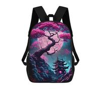 sinyumoney Mystical Tree 10 Zaino Scolastico Per Bambini Stampato in 3D, Zaini Da Viaggio Ad Alta Capacità, Borse Per Libri, Zaini Scolastici Per Bambini 17inch