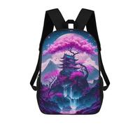 sinyumoney Mystical Tree Zaino Scolastico Alla Moda Per Studenti, Adatto A Ragazzi E Ragazze, Ideale Per Viaggi All'aperto E Attività Ricreative. 17inch