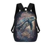 sinyumoney Mysticism Turtle Zaino Scolastico Per Bambini Stampato in 3D, Zaini Da Viaggio Ad Alta Capacità, Borse Per Libri, Zaini Scolastici Per Bambini 17inch