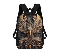 sinyumoney Mythical Phoenix God Zaino Scolastico Per Bambini Da 17 Pollici, Zaino Casual Da Viaggio Per Ragazzi E Ragazze, Zaino Da Giorno Di Grande Capacità 17inch