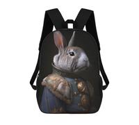sinyumoney Napoleon Rabbit Zaino Scolastico Alla Moda Per Studenti, Adatto A Ragazzi E Ragazze, Ideale Per Viaggi All'aperto E Attività Ricreative. 17inch
