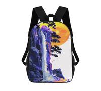 sinyumoney Nature And Panda Zaino Scolastico Per Bambini, Borsa Scolastica Stampata in 3D Per Ragazzi, Studenti Delle Scuole Elementari E Medie 17inch
