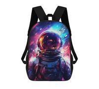 sinyumoney Neon Astronaut Zaini Stampati in 3D, Borsa Scolastica Casual Per Bambini, Borsa Scolastica Alla Moda Per Ragazzi, Studenti Delle Scuole Medie 17inch