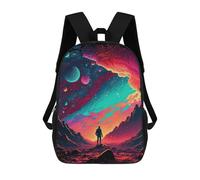 sinyumoney Neon Galaxy Zaino Scolastico Per Bambini Stampato in 3D, Zaini Da Viaggio Ad Alta Capacità, Borse Per Libri, Zaini Scolastici Per Bambini 17inch