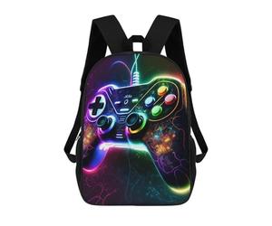 sinyumoney Neon Gaming Controller Zaini Stampati in 3D Zaini Per Bambini Alla Moda Casual Zaino Da Giorno Borse Da Viaggio Carine Zaino Casual Da Giorno Per Esterni Per Ragazzo E Ragazza 17inch